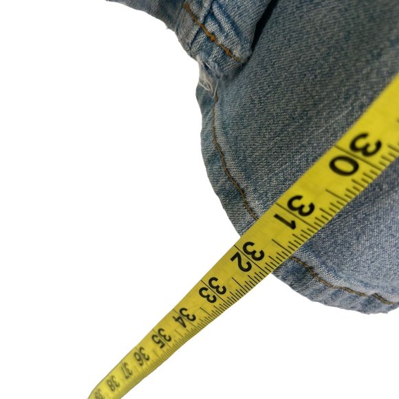 Vintage Y2K Light Blue Flare Leg Denim Low Rise Jeans 7 - Picture 6 of 16